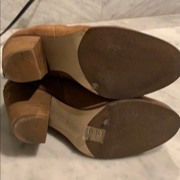Arturo Chiang suede chestnut booties Sz 7 fall ❤️ - Picture 6 of 8